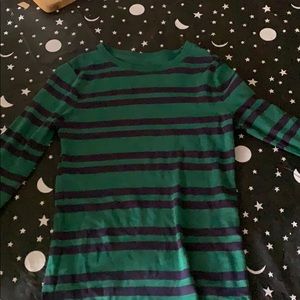 A long sleeve stippled shirt